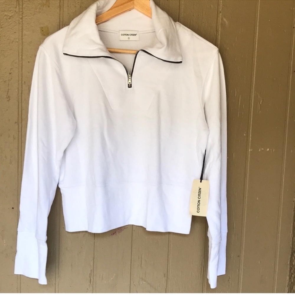 Cotton Citizen White Cowl Neck Sweater